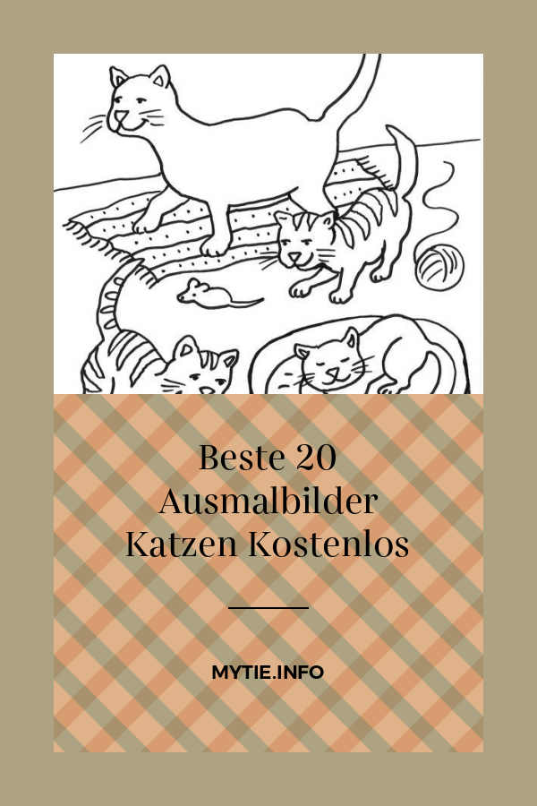 Beste 20 Ausmalbilder Katzen Kostenlos